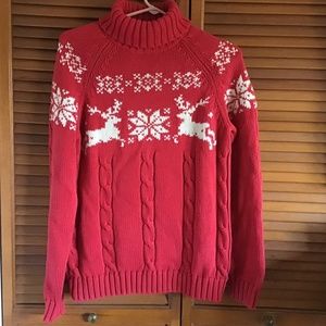 Landsend Christmas sweater… size small. In excellent condition.